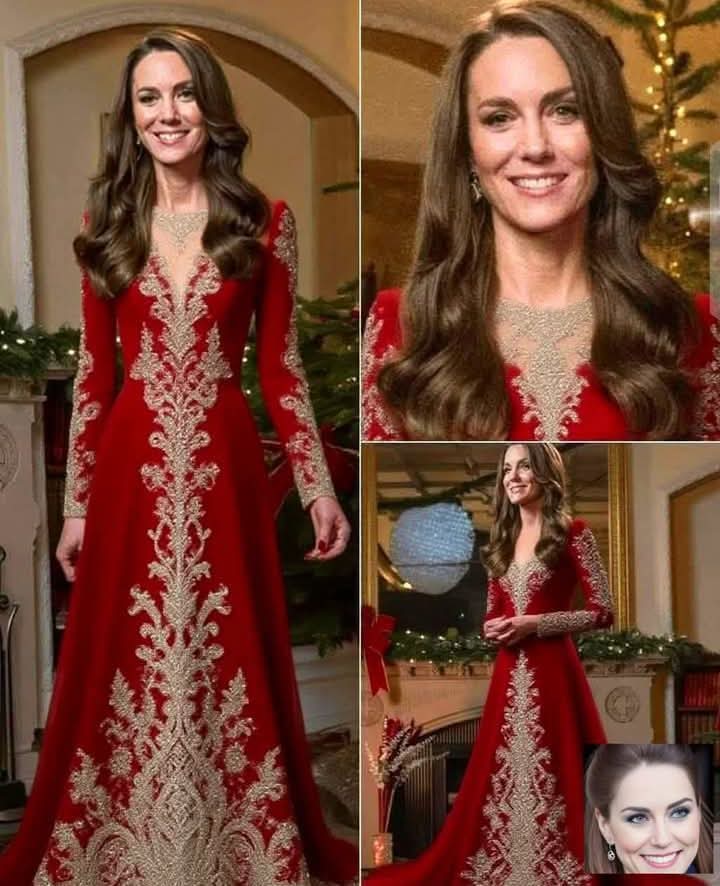 ⚡️SHOCKING! Princess Catherine STUNS in a Fiery Red Gown — The SECRET Symbolism Behind Her Holiday Look Will Leave You SPEECHLESS! 😱👑❤️