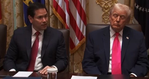 CAUGHT DOZING: ‘Sleepy’ Donald Trump Struggles to Stay Awake During Cabinet Meeting After an All-Night Posting Frenzy