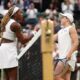 Coco Gauff breezes past Britain's Sonay Kartal in straight-set victory to reach Wimbledon's last-16 - before American star heaps praise on world No 278's run in the tournament