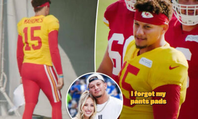 Brittany Mahomes hilariously responds to husband Patrick forgetting his pants at Chiefs training camp