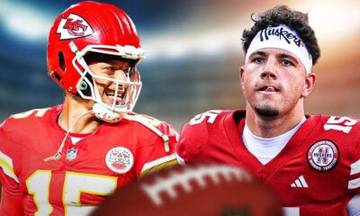 How Patrick Mahomes and Dylan Raiola are related, with the Nebraska QB copying Mahomes' ritual in matches...