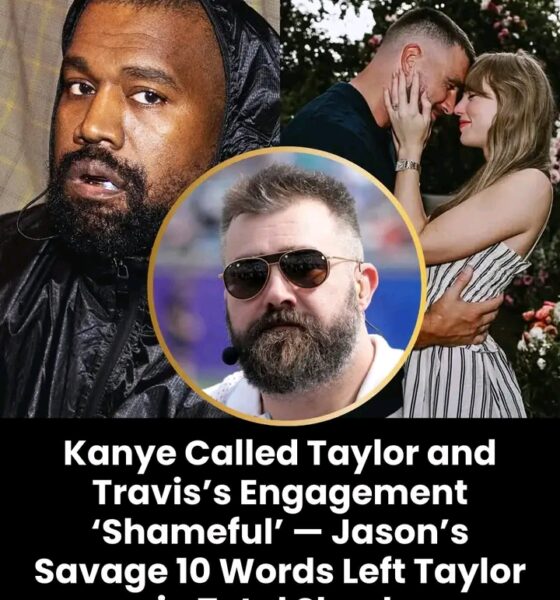 Kanye West slammed Taylor and Travis’s engagement as “shameful.” But Jason’s shocking 10-word comeback left Taylor completely stunned — the words fans can’t stop talking about…