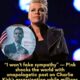While Millions Mourn Charlie Kirk’s Shocking Assassination, P!nk Defiantly Declares, “I Won’t Fake Sympathy.” Her Unapologetic Words Stun Fans Worldwide