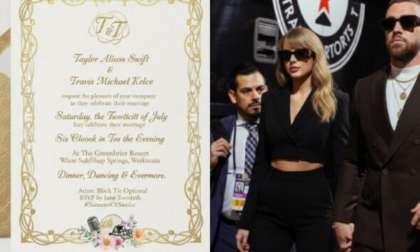 Travis Kelce and Taylor Swift Release Their Highly Anticipated Wedding Invitations, Captivating Fans Worldwide Just Days After Heartbreaking Loss to the Cowboys